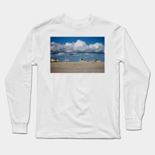 Clouds Over Beach Houses Long Sleeve T-Shirt